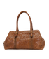 Intrecciato Shoulder Bag, &pound;375, Handbags, Brown, Leather, Front view